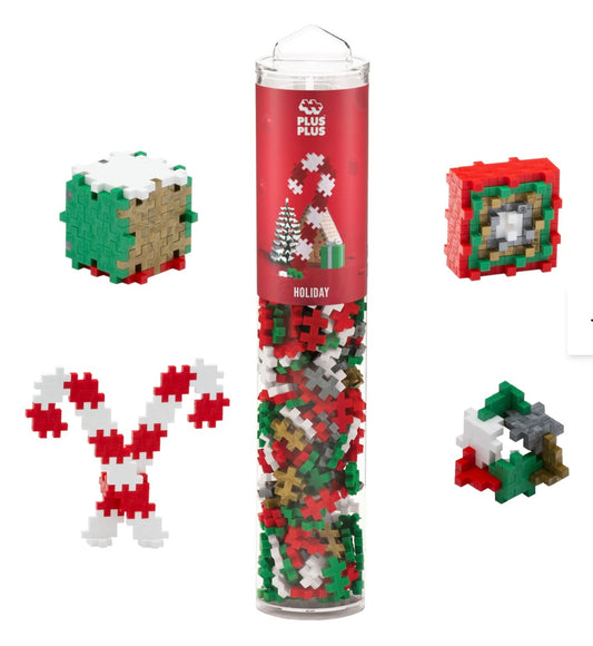 Méga tube Mix Couleurs 240 Pcs - Thème Noël - PLUS PLUS