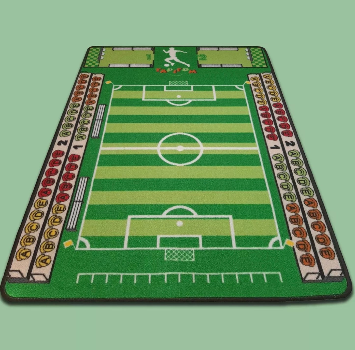 Tapis de jeu pour enfant football 95 x 133 cm