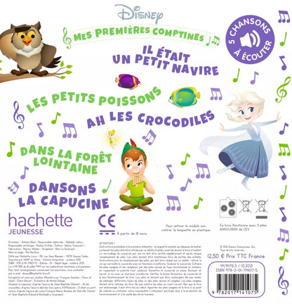 LIVRE - DISNEY BABY - Mes premières comptines