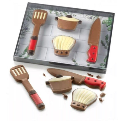 Coffret insolite set de cuisine en chocolat