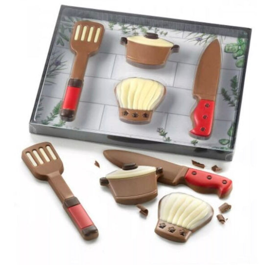 Coffret insolite set de cuisine en chocolat