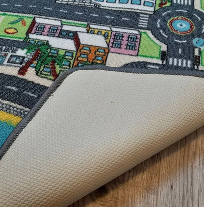 Tapis de jeu pour enfant - dans la ville 95 x 133 cm