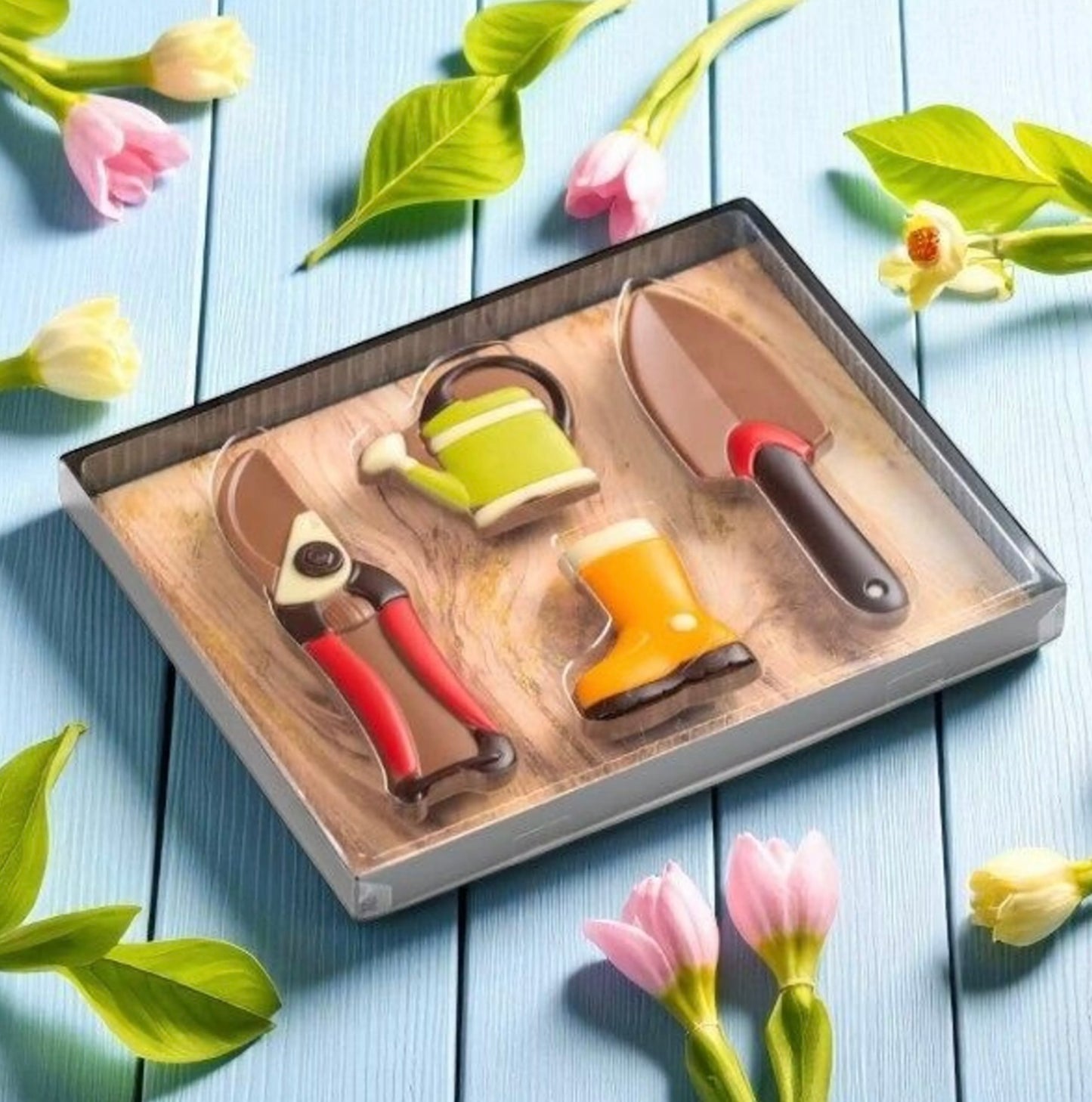 Coffret insolite set de jardin en chocolat