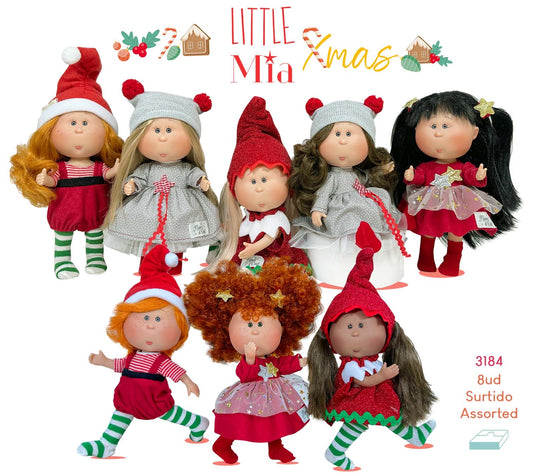 Poupée Little MIA DOLL de Noël