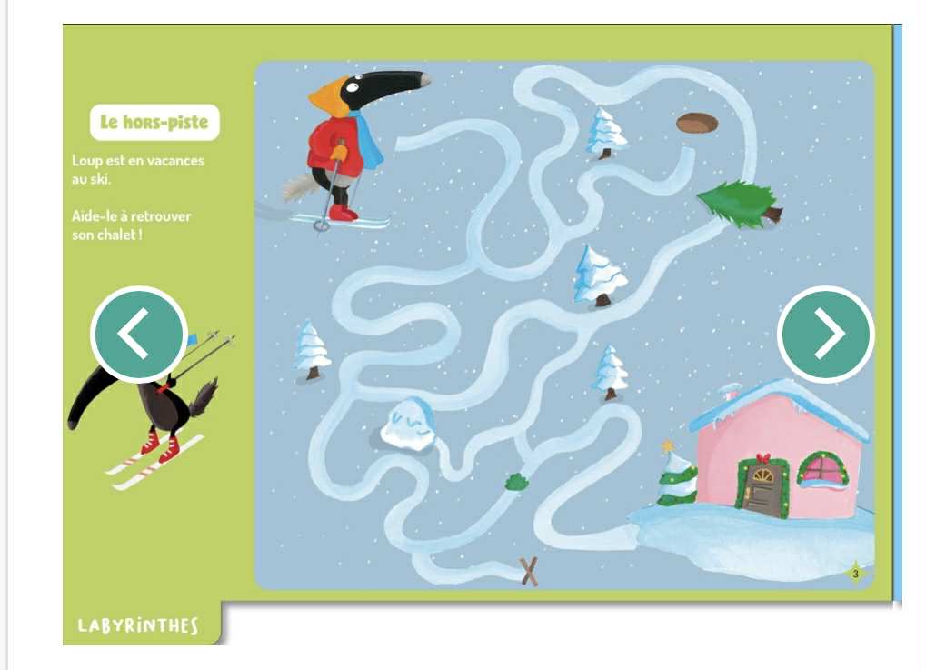 Mes jeux effaçables loup - SPÉCIAL NOËL