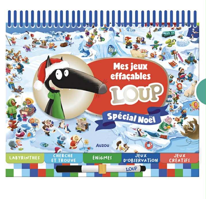 Mes jeux effaçables loup - SPÉCIAL NOËL
