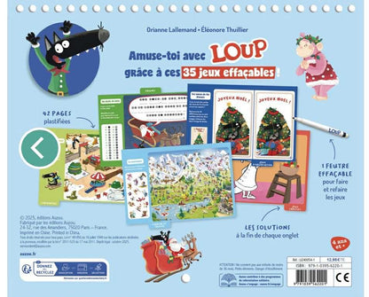 Mes jeux effaçables loup - SPÉCIAL NOËL