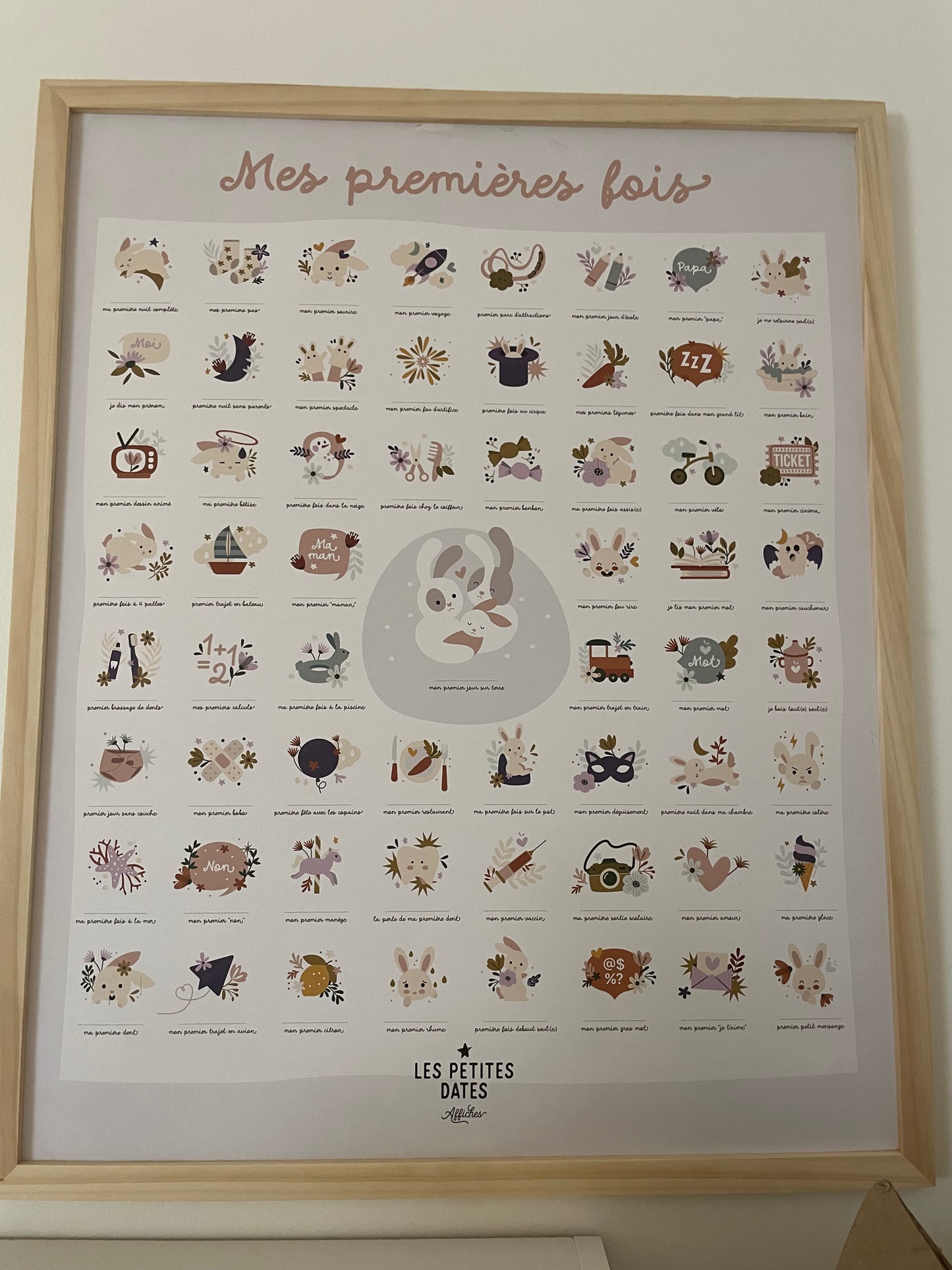 Affiche "Mes premières fois" - Lapin