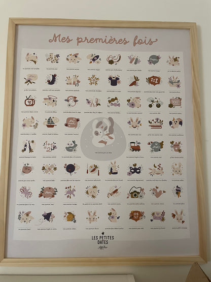 Affiche "Mes premières fois" - Lapin