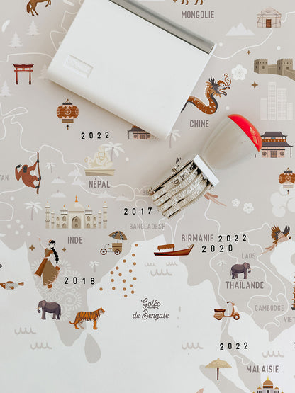 Affiche "Carte du monde"