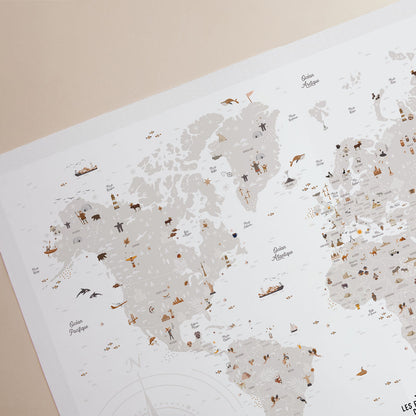 Affiche "Carte du monde"