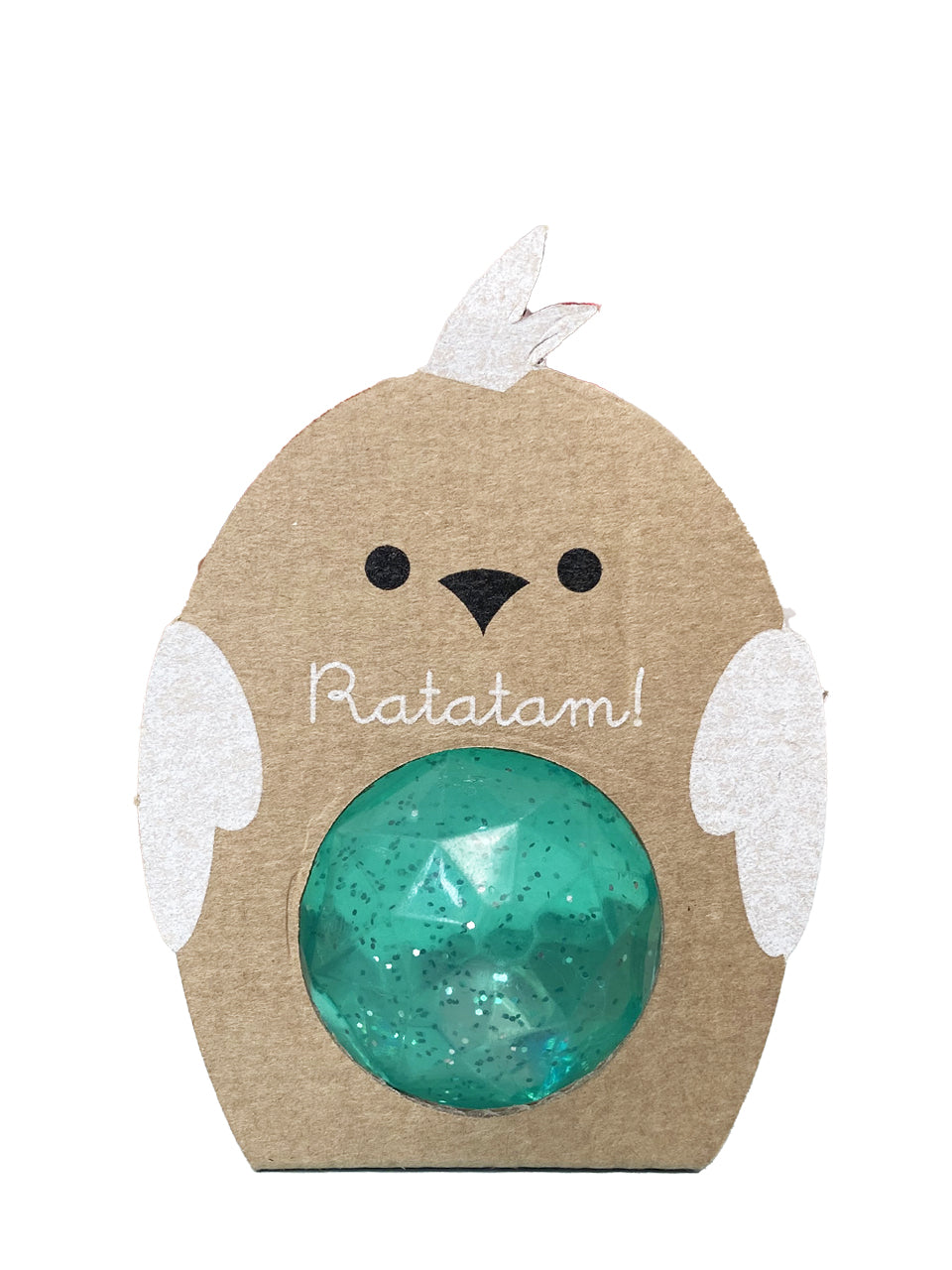 Balle rebondissante oiseau à paillettes 42mm