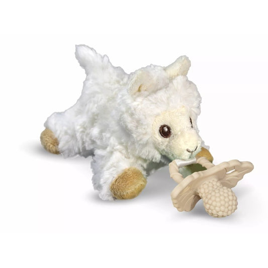Sucette câlin Lama + RaZberry tétine beige